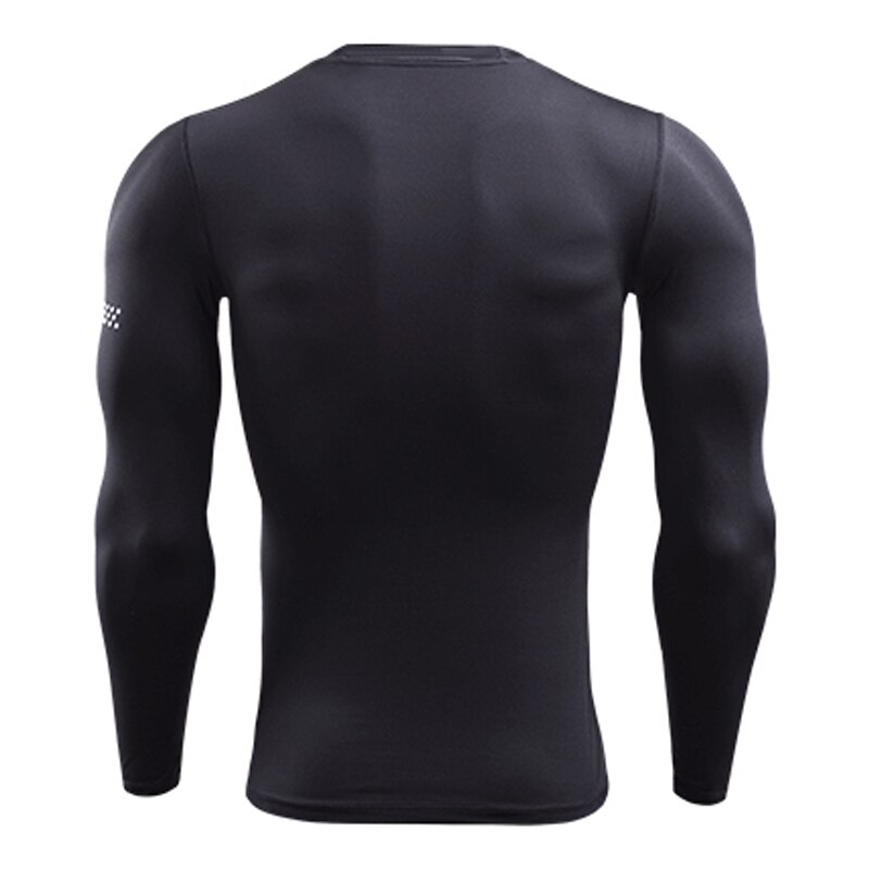 Mma rashgard långärmad löpartröja herr t-shirt elastiska kompressionsskjortor snabbtorkande gym fitness sportkläder toppar