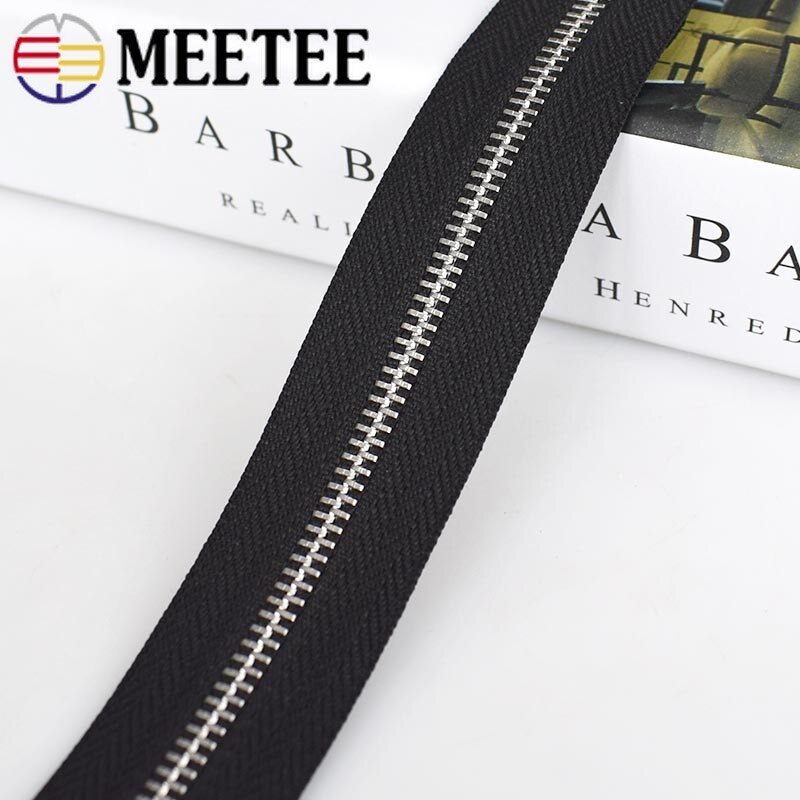 2/5Yards 3 # Metalen Rits Voor Naaien Diy Zip Sport Jas Kleding Open-End Ritsen kledingstuk Kleding Accessoires