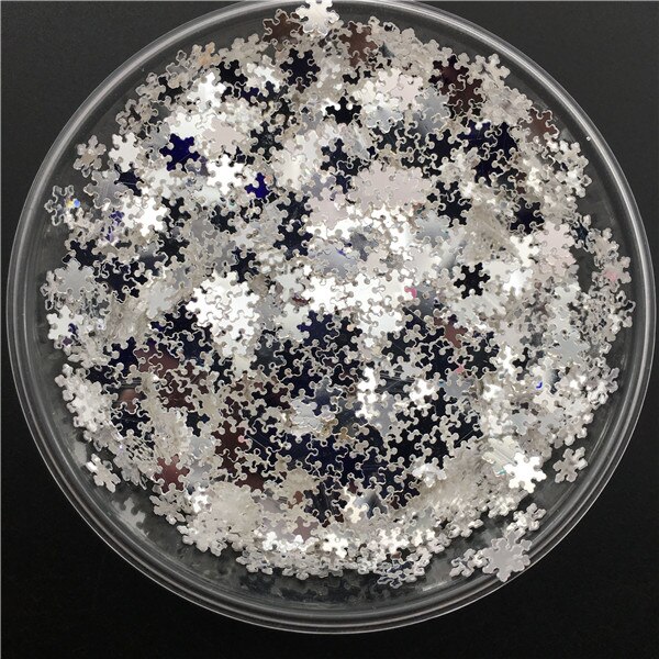 20G 3-5 Mm Crystal Transparante Pvc Losse Pailletten Glitter Pailetten Voor Nail Art Manicure/Naaien/ bruiloft Decoratie Confetti: 5mm Snowflakes