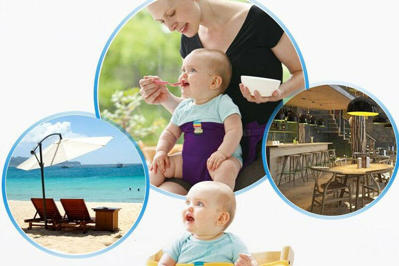 thumbnail image 2 of Alvantor Baby High Chair For Infant Portable Toddler Feeding Seat With Belt For Home, Dining White 2 of 9