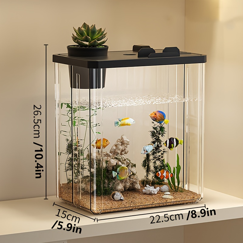 Poisson précieux transparent pour la maison et le bureau, uniquement le poisson précieux ne comprend pas les accessoires décoratifs, élevage, pingouin de bureau, 1 pièce: Bleu marine