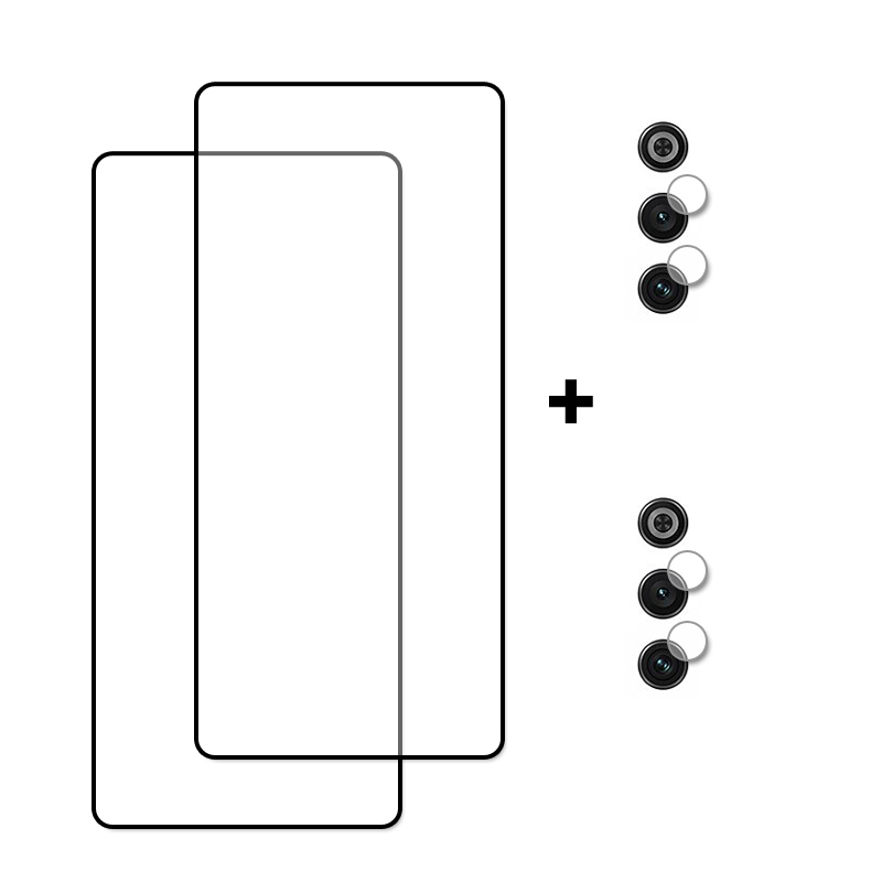 Volle Abdeckung Gehärtetem Glas Für RedMagic 10, Luft Bildschirm Schutz Schutz Telefon Kamera Objektiv Film Für rot Magie 10, Luft glas: Gefroren