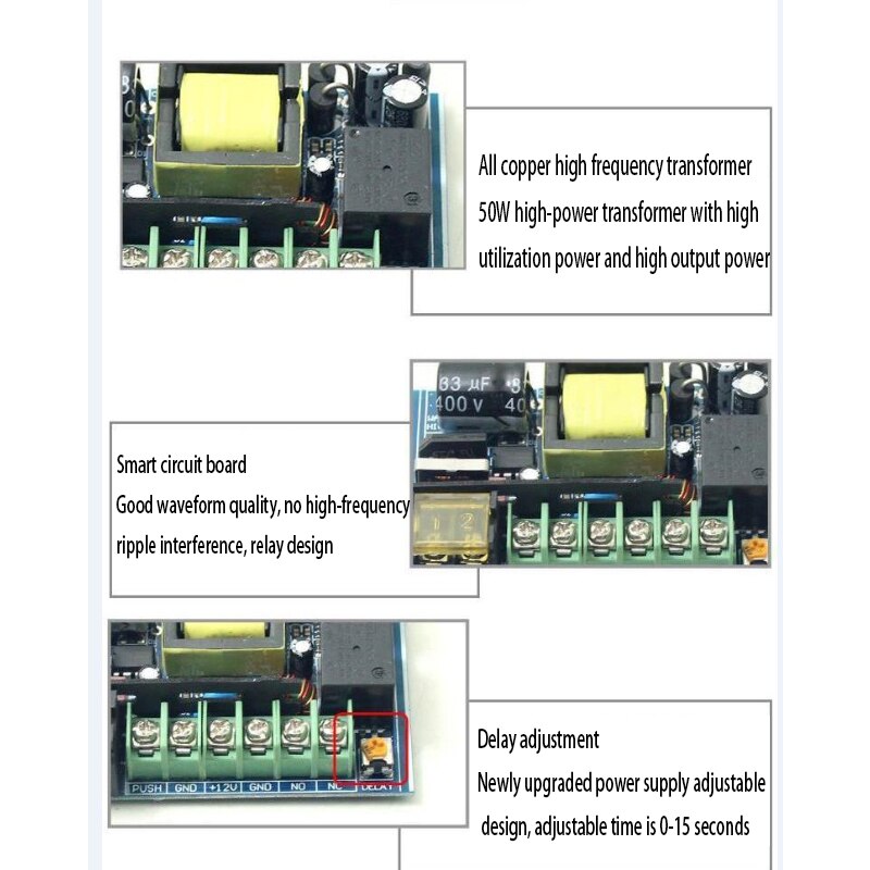 Access Control Power Supply Transformer Door Supplier Adapter Covertor System Machine DC 12V 5A AC 100~240V