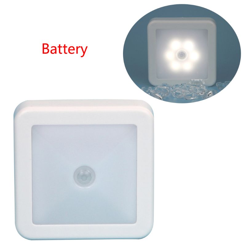 Kleine Led Nachtlampje Smart Motion Sensor Batterij Opladen Wc Lamp Voor Wc: Zilver