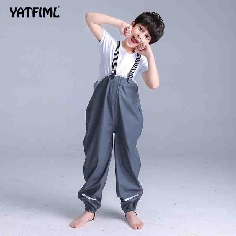 YATFIML Children Pants Baby Boys Girls Outdoor Rain Trousers Boy Girl Kids PU Waterproof Pants for 3T-7T: style1 / 6T