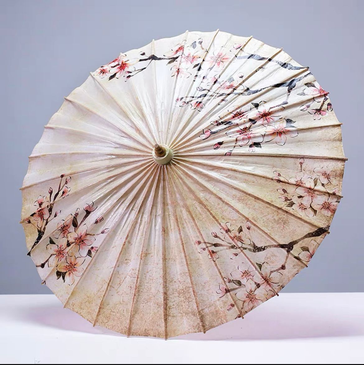 Paraguas de papel de aceite de estilo japonés para niños, sombrilla clásica de flores de cerezo para decoración de tienda de cocina de Sushi, paraguas de Japón: cherry blossom 220