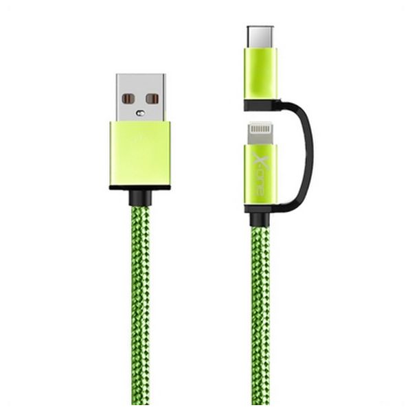 Usb Kabel Voor Ipad/Iphone Ref. 101110 Groen