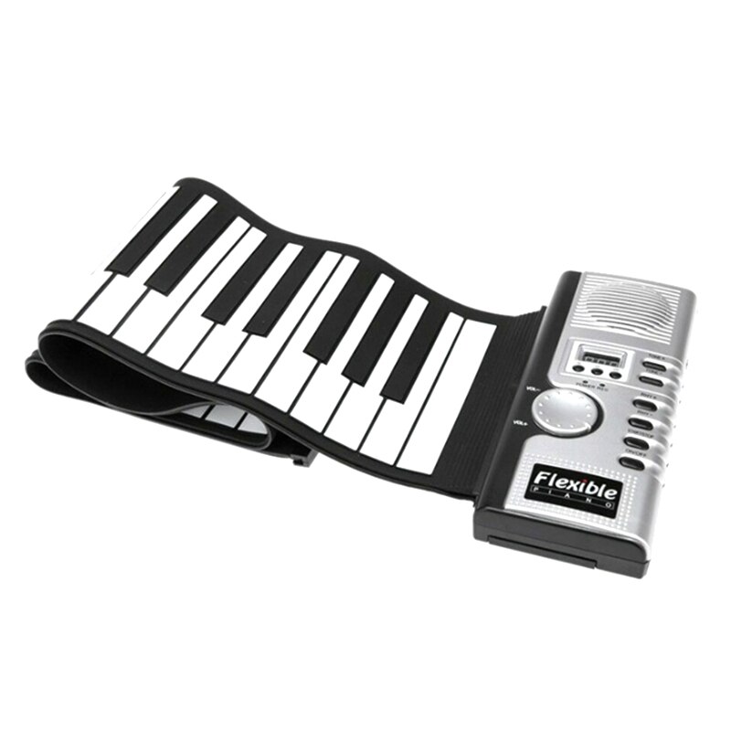 Draagbare 61- toetsen slimme opvouwbare piano siliconen handgerolde elektronische piano's beginnersinstrument: Default Title