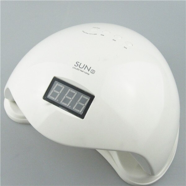 SUN5 Plus 48W Dual Uv Led Nagel Lamp Nagel Droger Gel Polish Curing Licht Met Bodem 30 S/ 60 S Timer Lcd Display: SUN5