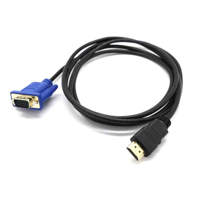 Top HDMI-kompatibel Zu VGA Kabel Stecker auf Stecker 1,8 M Video Adapter Nur Für HD-player zu HDTV Hardware