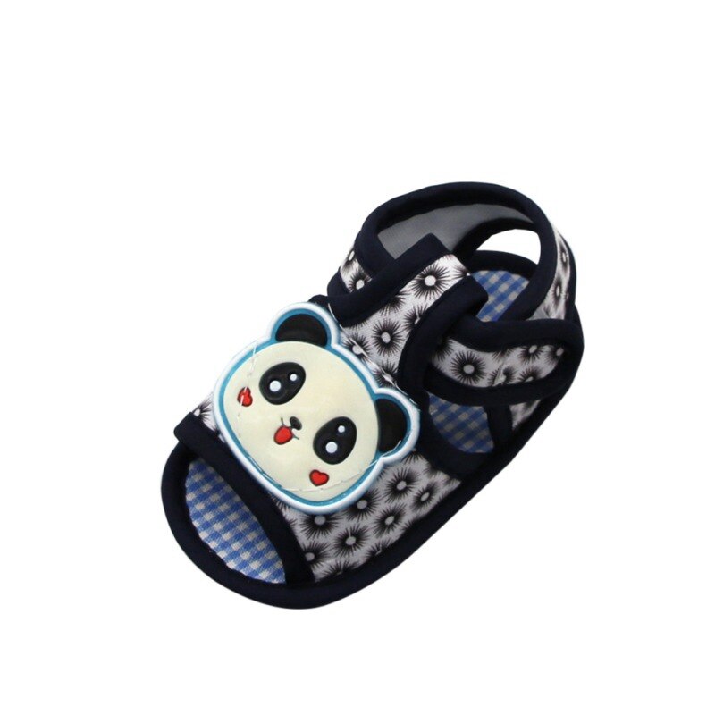 Sommer Junge Mädchen Cartoon Panda Muster Schuhe Weiche Sohle Outdoor Rutschig Atmungsaktive Schuhe