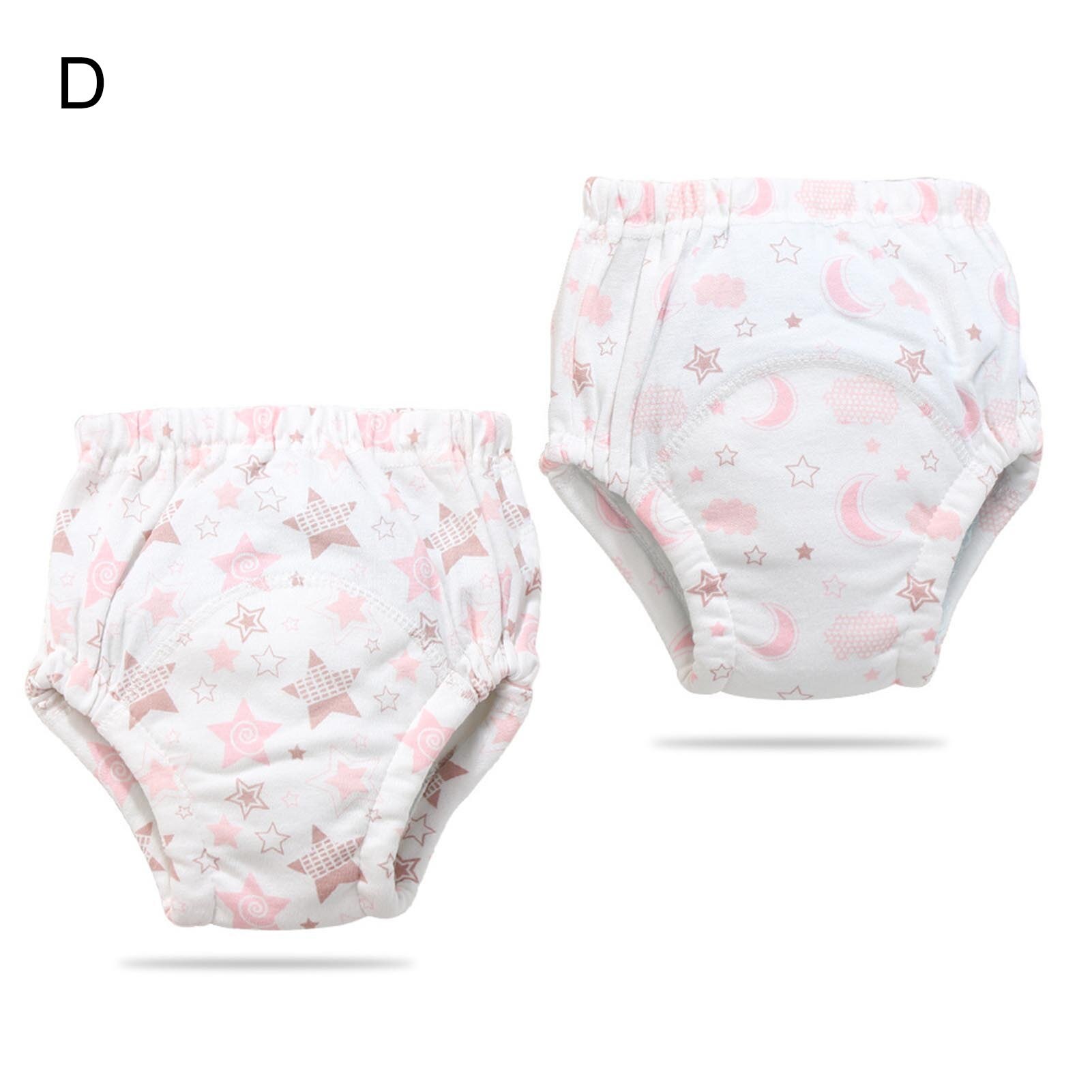 2Pcs/Set Cotton Comfortable Convenient Practical Durable Washable Training 6 Layers Gauze Diaper Pants Newborn Products