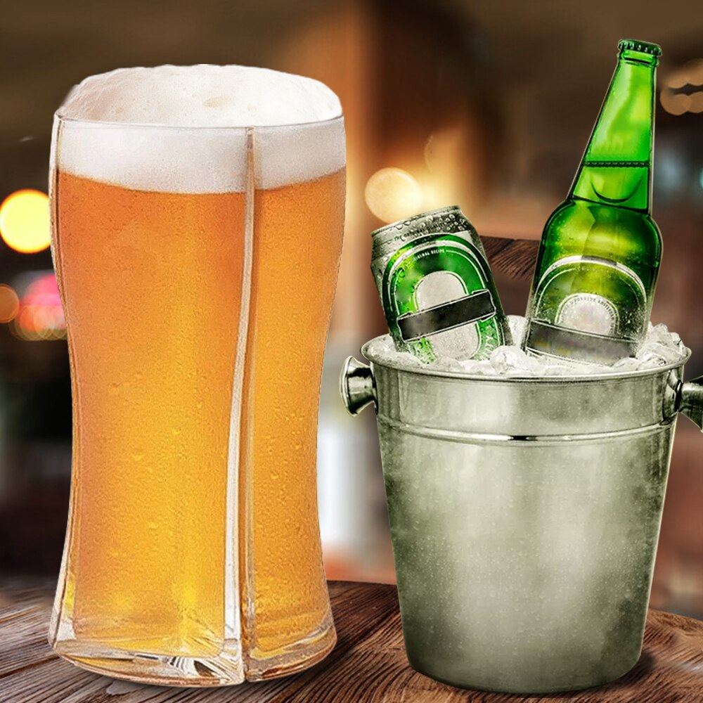 Neue Kreative 4 In 1 Bier Gläser Wein Becher Tasse Acryl Kunststoff Trennbar Große Kapazität Whisky Bier Tasse Home Club bar Partei