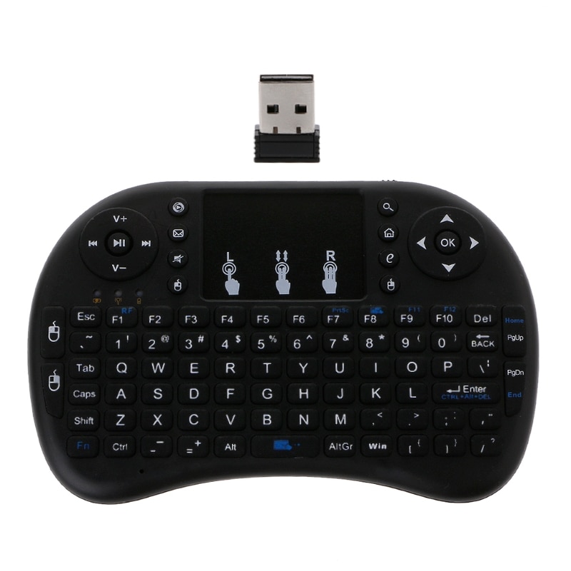 Engels 2.4Ghz Draadloze I8 Toetsenbord Touchpad Fly Air Mouse Voor Android Tv PS3
