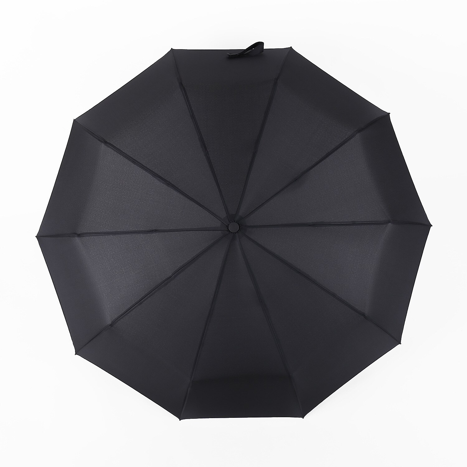 Automatisk paraply tre folde paraply enkel ensfarvet mænd forretning paraply 10k forstærket vindtæt stærk paraply: 03