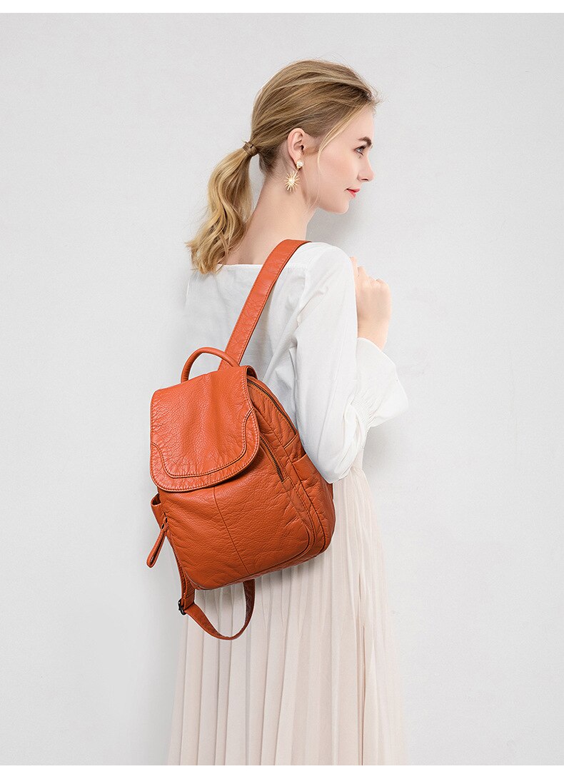 Witte pu leren rugzak voor dames reistas schooltassen voor tienermeisjes rugzak sac a dos mochila feminina