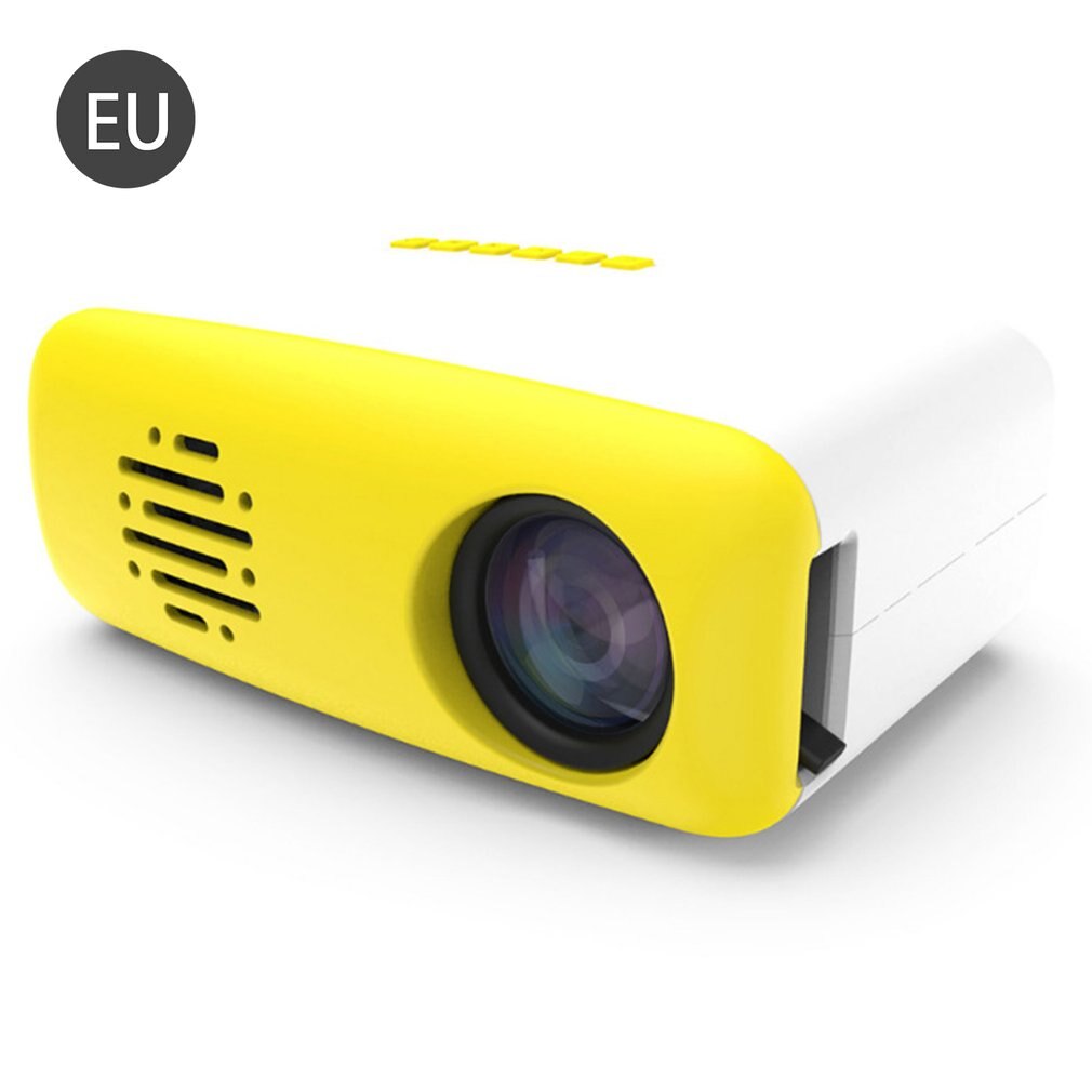 LCD Projectors Mini 320*240 Pixels TFT LCD 800:1 Manual Operation LED Home Theater Projector Without Battery: EU