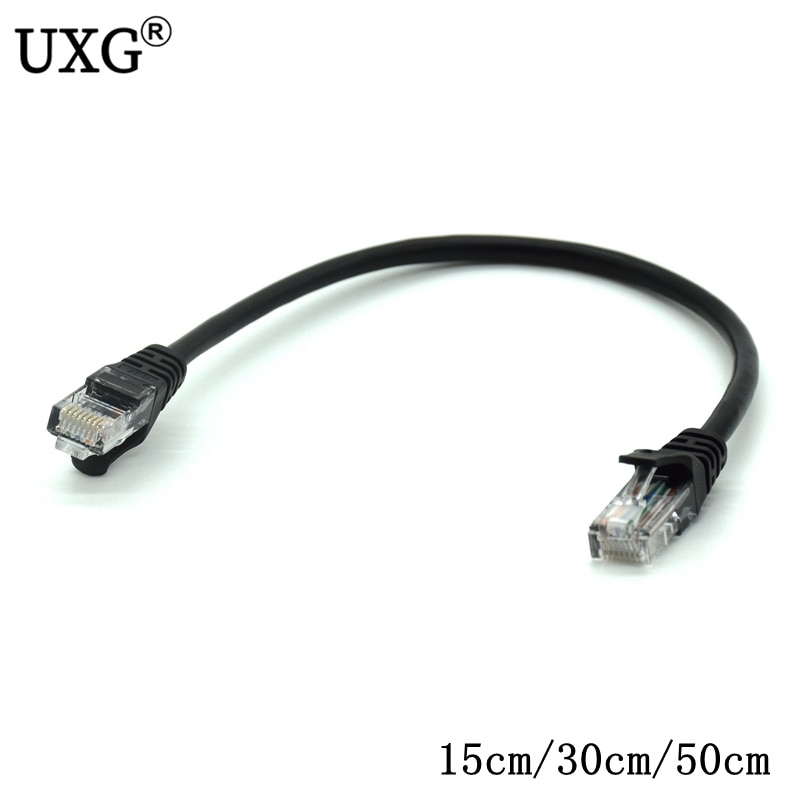 15cm 30cm 50cm kort cat 6 cat 5 rund utp ethernet nätverk lan kabel  rj45 kontakt 8 p 8c patch sladd för dator redr