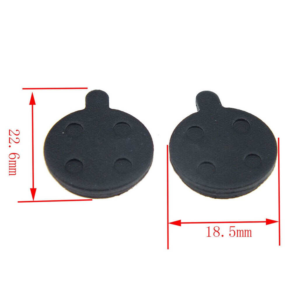 4 Pair Semi Metal Bike Bicycle Resin Disc Brake Pads For Jak For Zoom 22.5mm Disc Brake Pads Semi-metallic Metal Noiseless