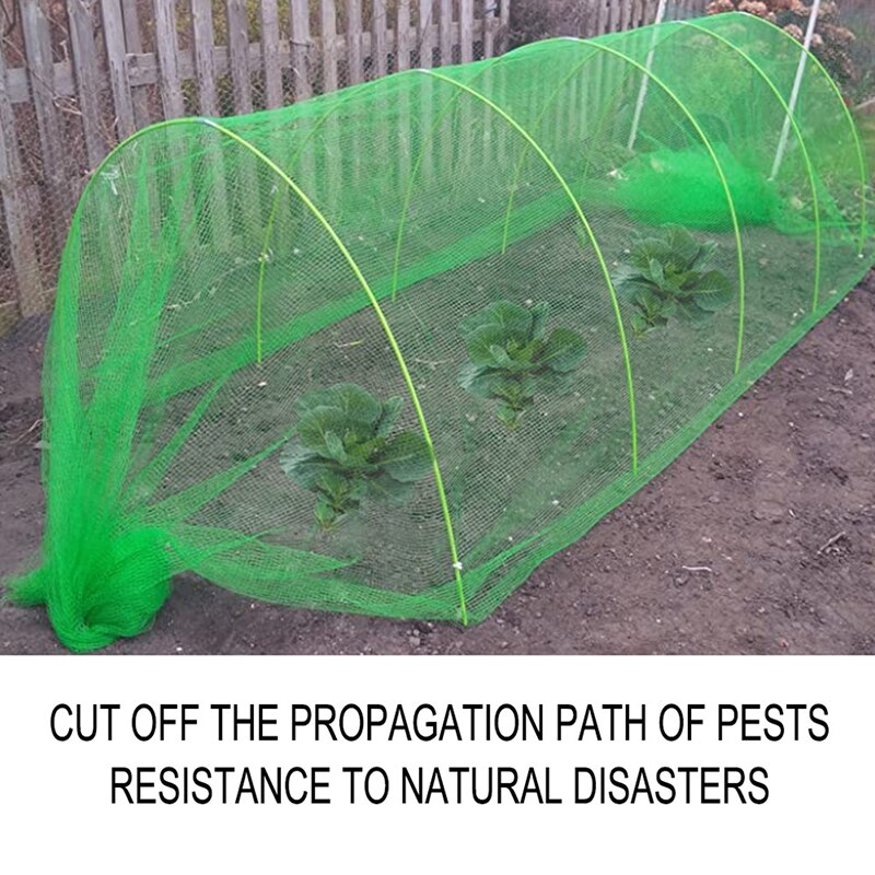 Malla de red a prueba de insectos para invernadero, cubierta de red de protección para plantas vegetales, herramientas de Protección Ambiental para jardín, fácil de llevar