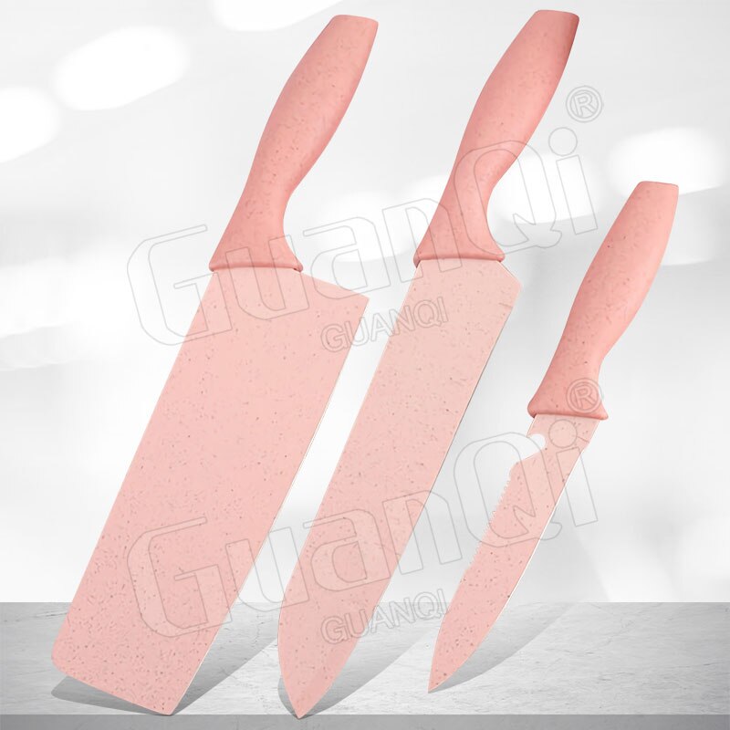 Santoku-cuchillo de cocina de acero inoxidable, herramienta de pelado de 5, 7 y 8 pulgadas, para Chef, carne, pescado: 3PCS