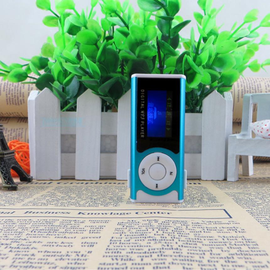 El mejor precio, Mini reproductor multimedia MP3 de pantalla LCD brillante con Clip USB, compatible con microSD de 16GB