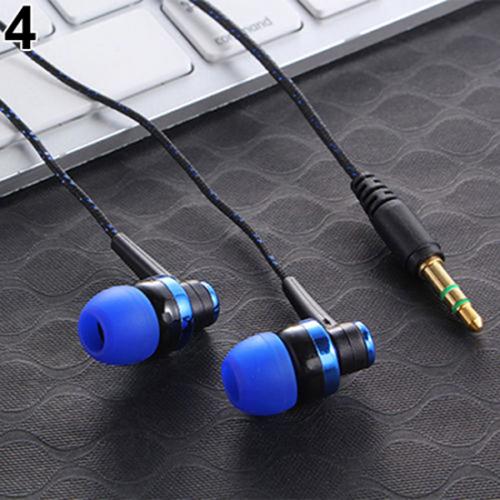 3.5Mm Bass Stereo In-Ear Oortelefoon Hoofdtelefoon Voor Iphone Samsung: Blue