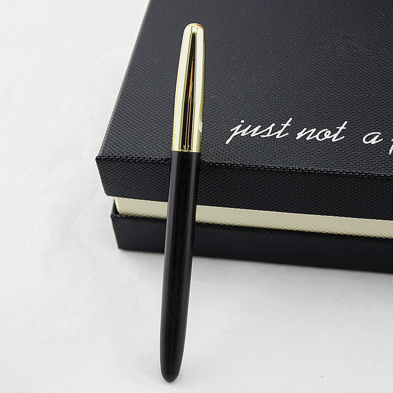 wood Fountain Pen style Wood Red barrel ink pen Office and learning luxury writing metal pen