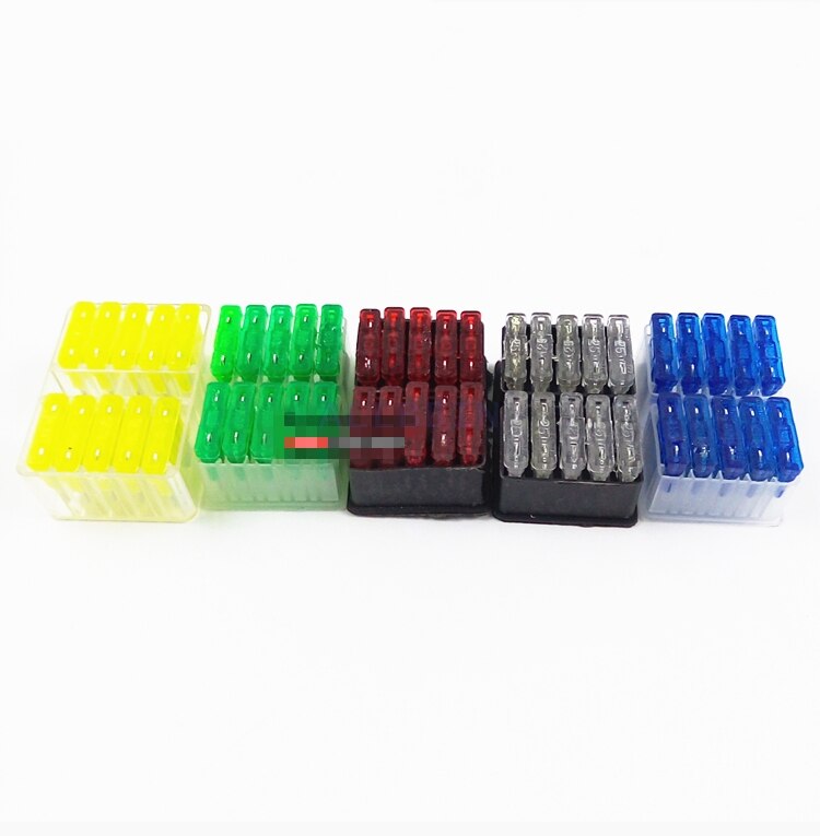 For Daewoo Doosan CAT PC ZX Hyundai Volvo Excavator fuse Square Fuse Tube Fuse piece Waterproof Fuse Box Excavator Accessories