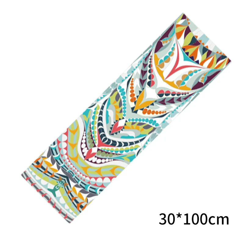 30*100 cm Gedruckt Yoga Handtuch Tragbare Doppel Schicht Nicht-Slip Matte Schutz Yoga Übung Pad Schnell Trocknend pilates Handtuch Decke: Brown
