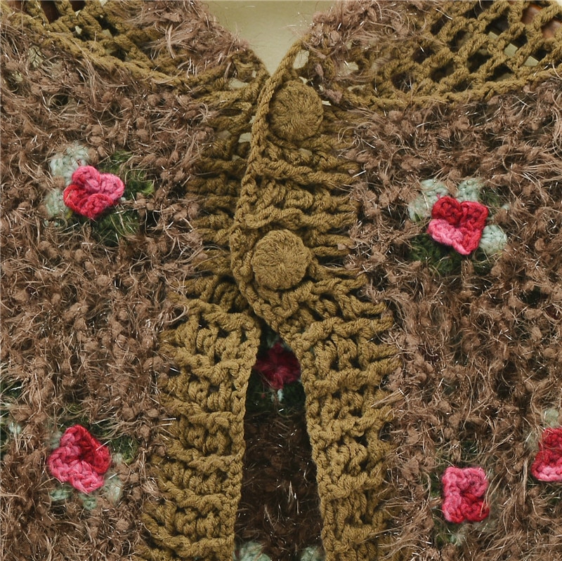 Pull femme à capuche, Cape fleurie, enveloppe, Cape Crochet, fait à la main, collection automne hiver