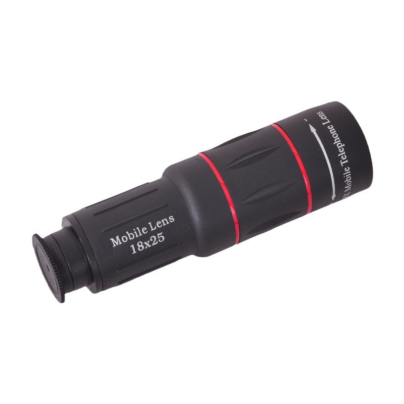 Lente teleobjetivo de un solo barril, cámara externa, adecuado para teléfonos móviles, telescopios, grabación de conciertos, 18 veces, 1pc: Default Title