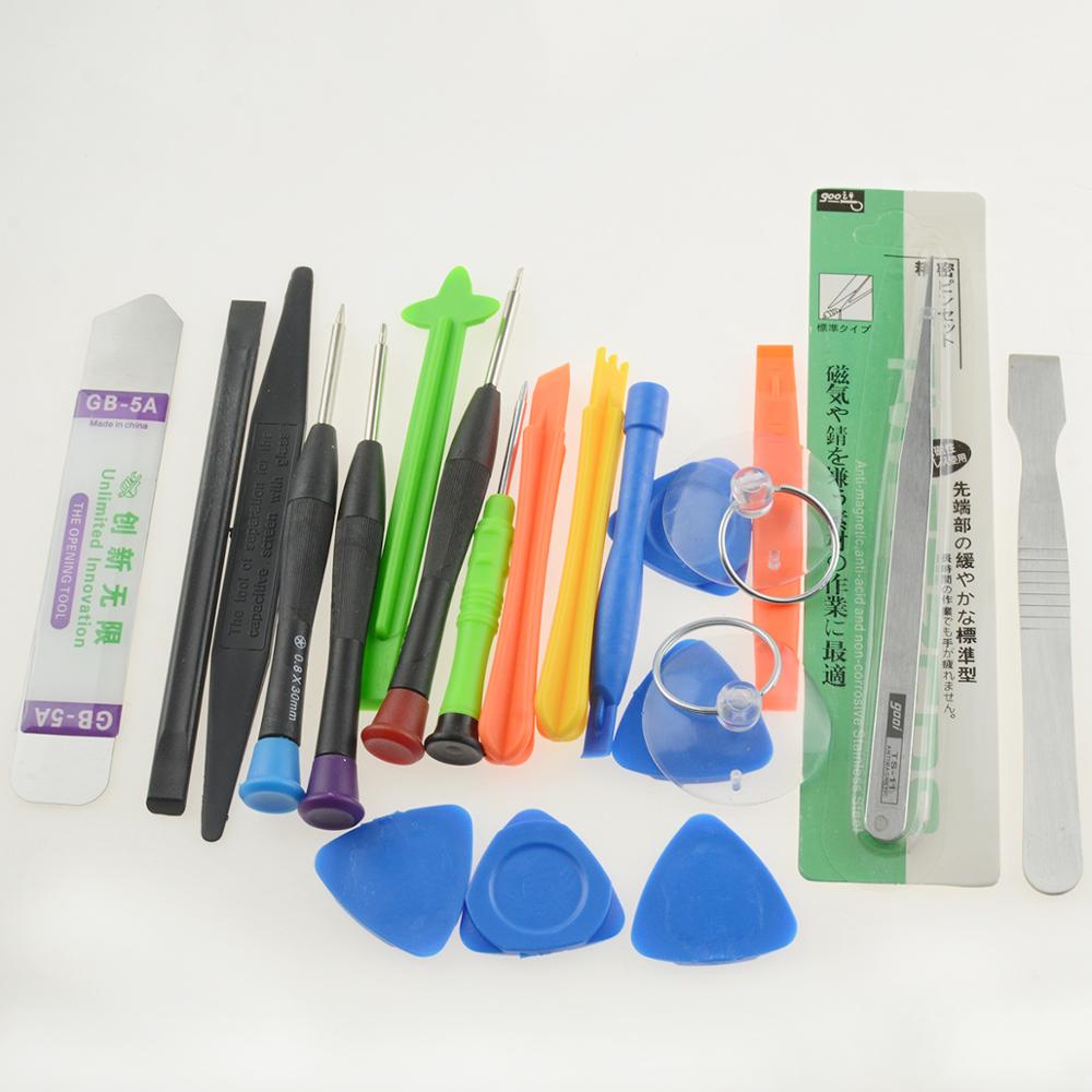 Kit d'outils de téléphone portable Spudger ouverture de levier pour iPhone jeu de tournevis pour Samsung Redmi verre boîtier arrière réparation de démontage: 21 in 1 tools