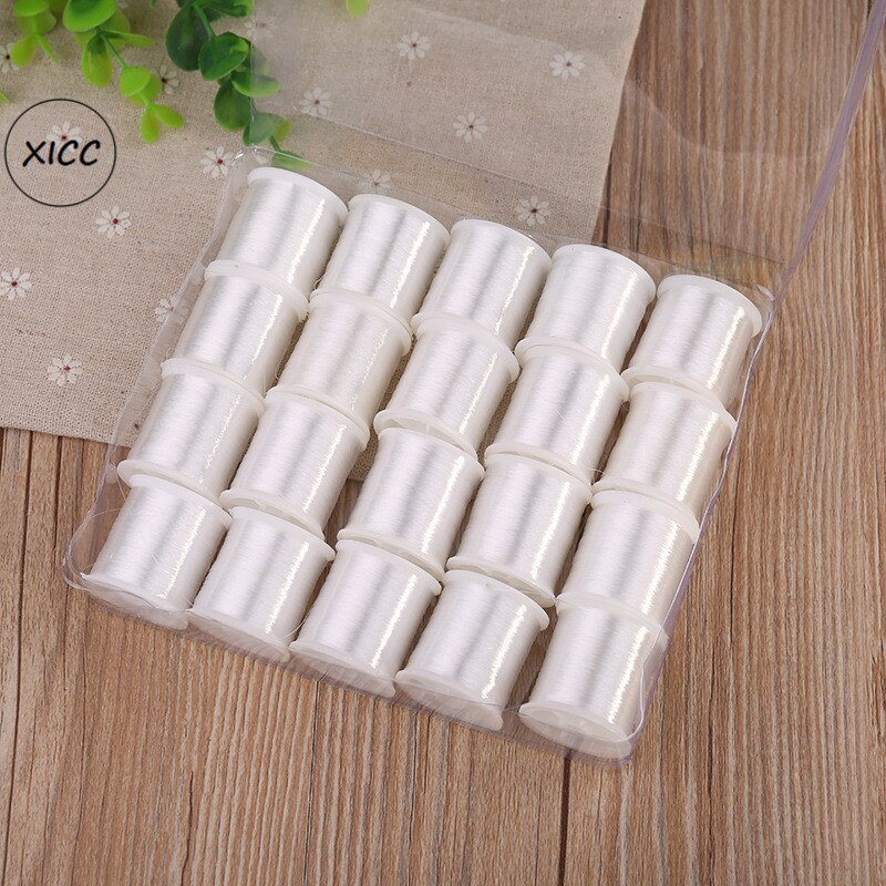 High Strength White Nylon Fishing Cord For Sewing Patches On Clothes Bags Invisible Line Threads For Daisy Chain Jewelry Beaded