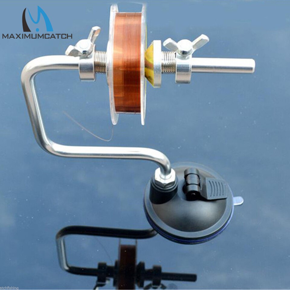 Maximumcatch Aluminum Line Spool Portable Fishing Line Reel Spool Spooler System Tackle Line Winder