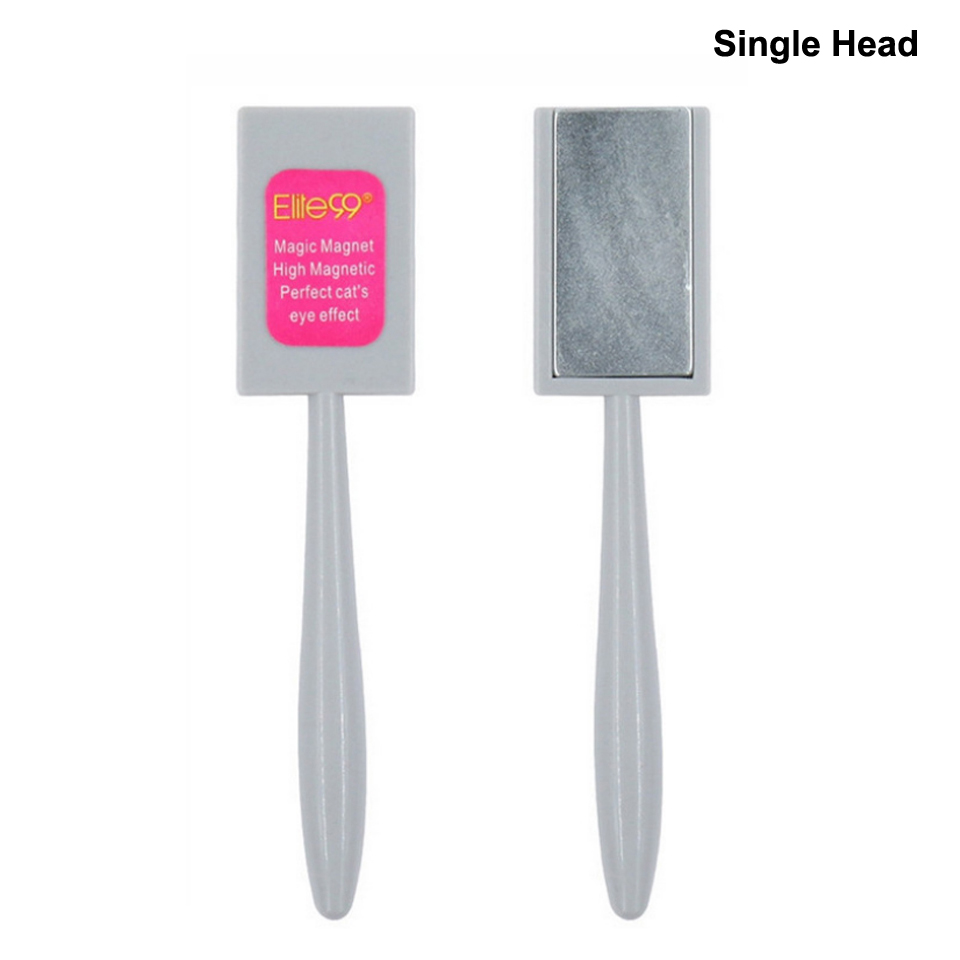 Sterk Effect Enkele Dubbele Hoofd 3D Kat Ogen Gel Magneet Stok Vernis Manicure Magic Strip Board Nail Gel Polish DIY Tool: Single Head