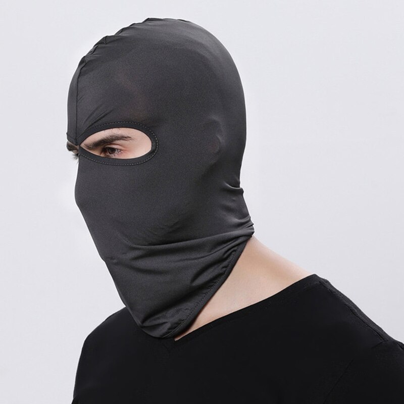 16 Color Balaclava for Men Hats Beanie Lycra Face Ski Mask Bonnets for Women Nurse Cap for Men Outdoor Sun Protection Hood MZ100: Deep Grey