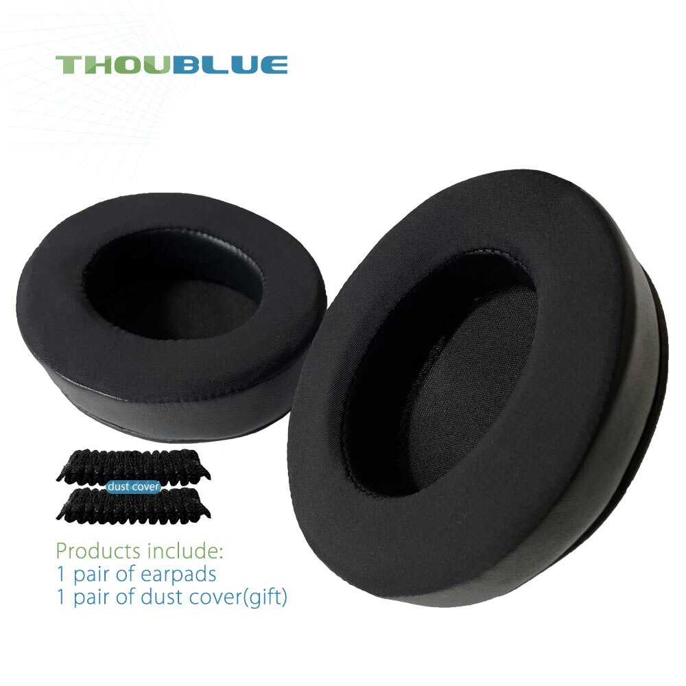 THOUBLUE-almohadilla de repuesto para auriculares CoolerMaster MH751, cubierta de espuma de memoria, almohadillas para auriculares: Black ice gel