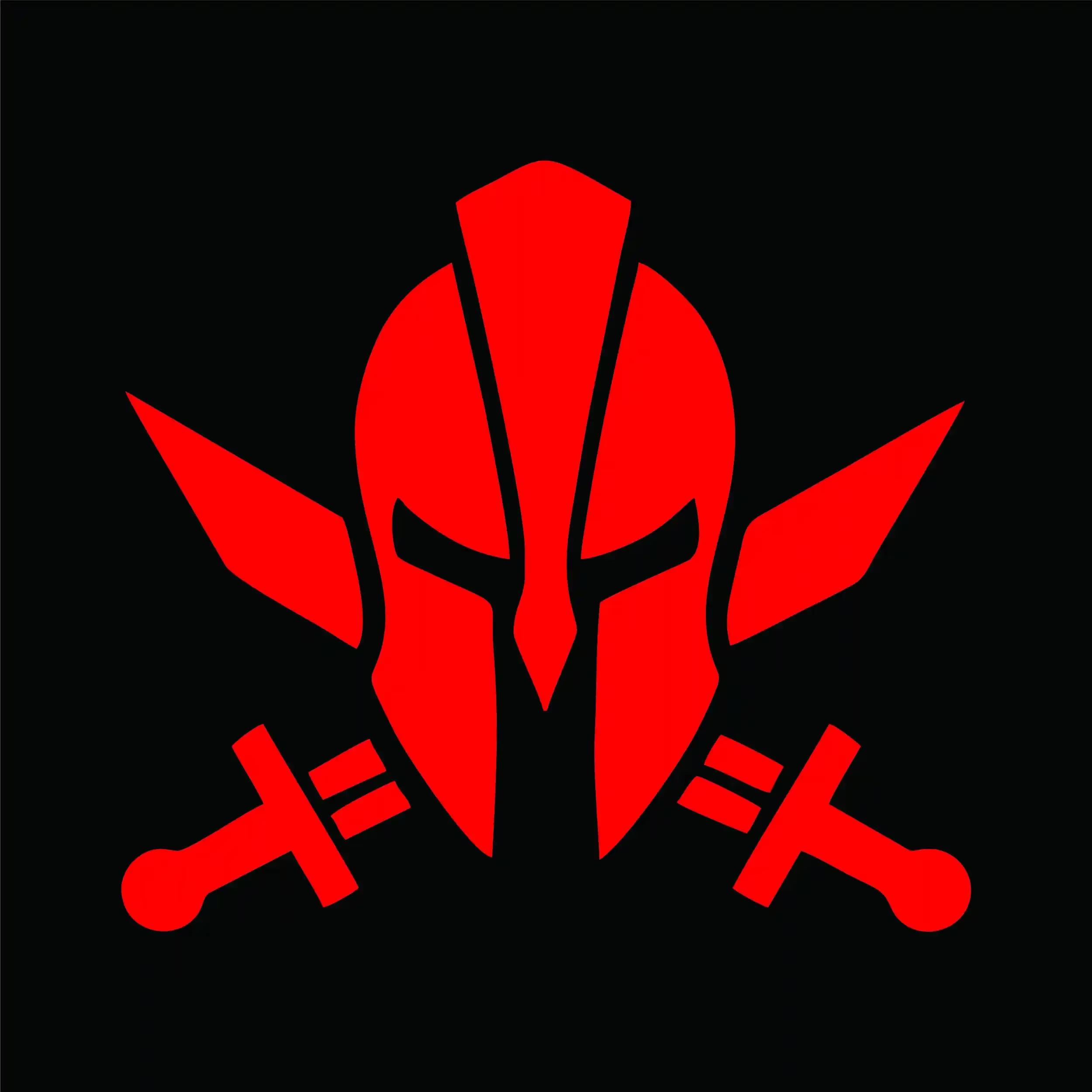 Autocollant de casque spartiate pour voiture, autocollant étanche de personnalité, , réfrigérateur, ordinateur portable, pare-brise, accessoires de voiture: Rouge