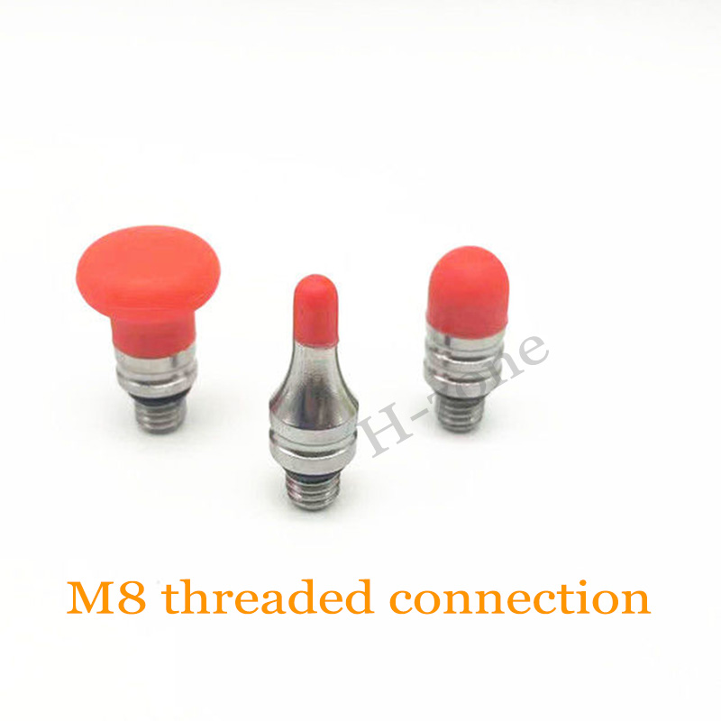 Auto deukreparatietool vervangende kop lichaam deukreparatie afvlakte rubberen accessoires hoofd geschikt voor M8 schroefdraadaansluiting: RED