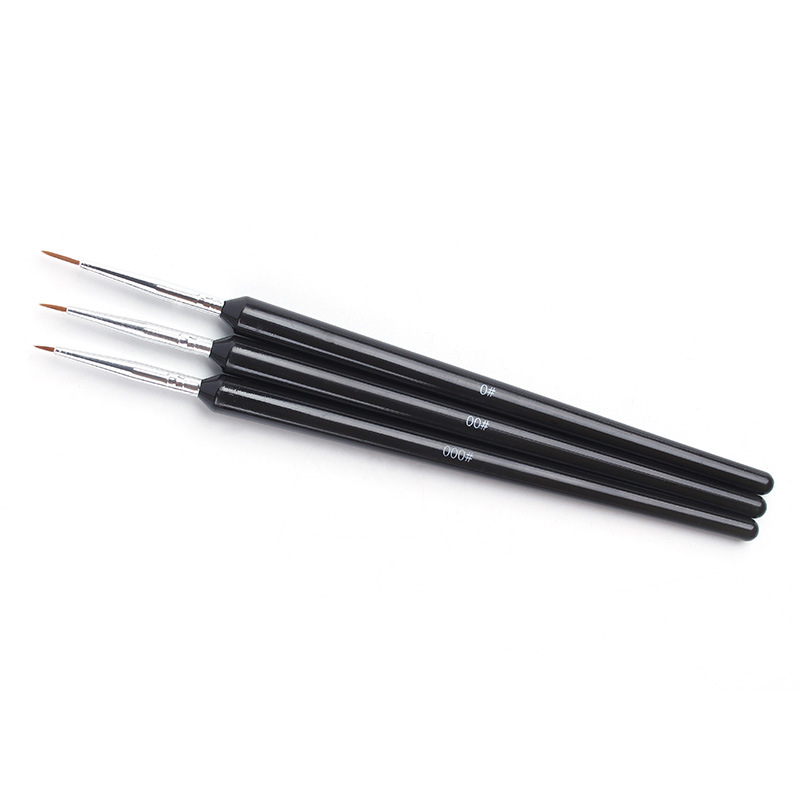 Nagellack penna set nail art penna 3 st/set gel nageltillbehör prickig penna för nagel esmalte vernis akrylfärg nagellak penna