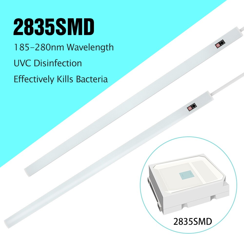 USB 5V Germicidal UV Light Tube Led Disinfection Ultraviolet Lamp 20/30/40/50CM Smart Switch UVC Ozone Lights Hand Sweep Sensor