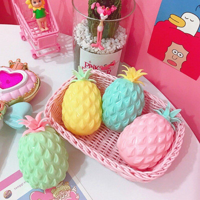 Balle de raisin Anti-Stress ananas, Gadget amusant, jouets de décompression pour enfants, autisme, jouets à presser au poignet
