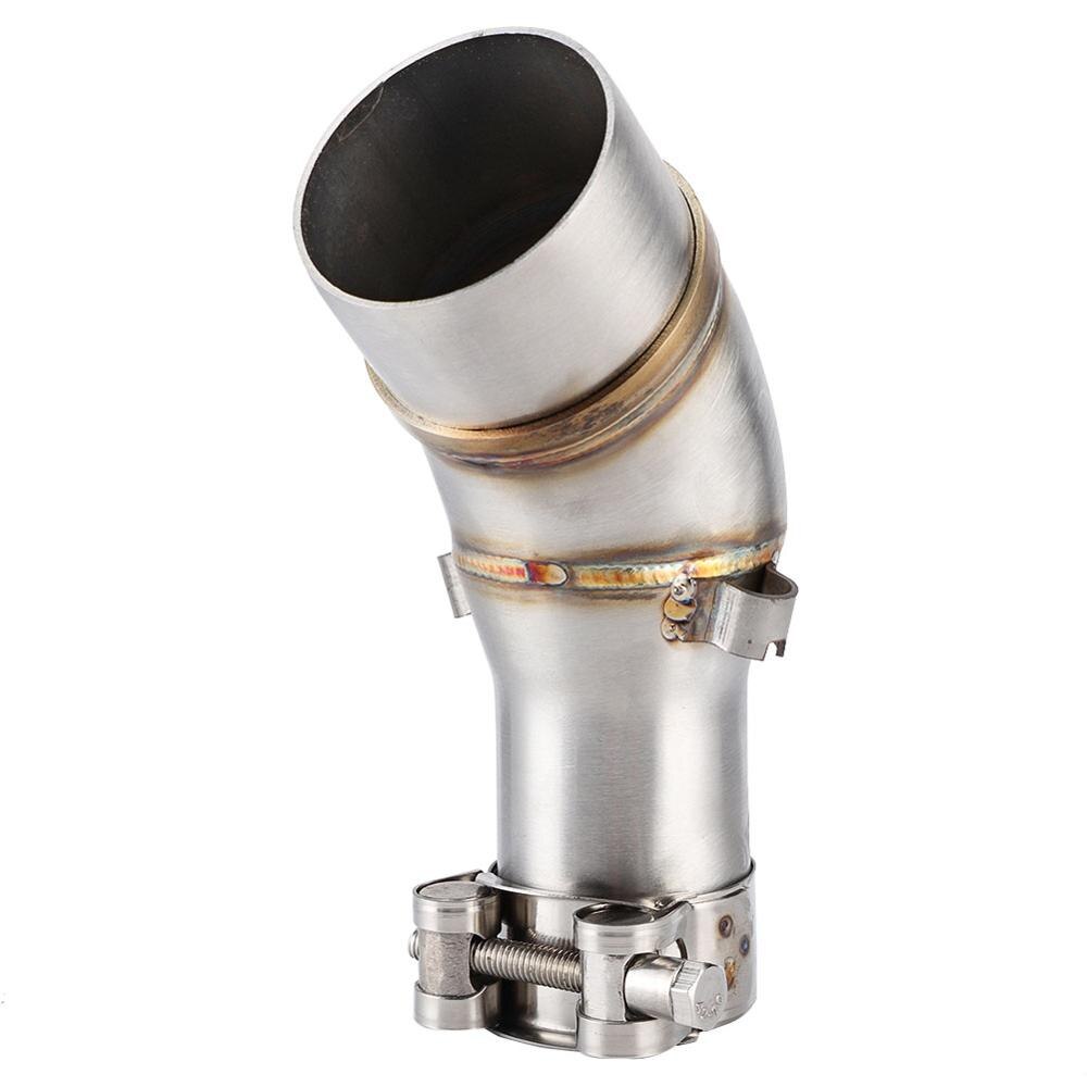 Motorcycle Slip On Exhaust Middle Link Pipe Adapter Connector for Yamaha R25 R3 Added Coating Process