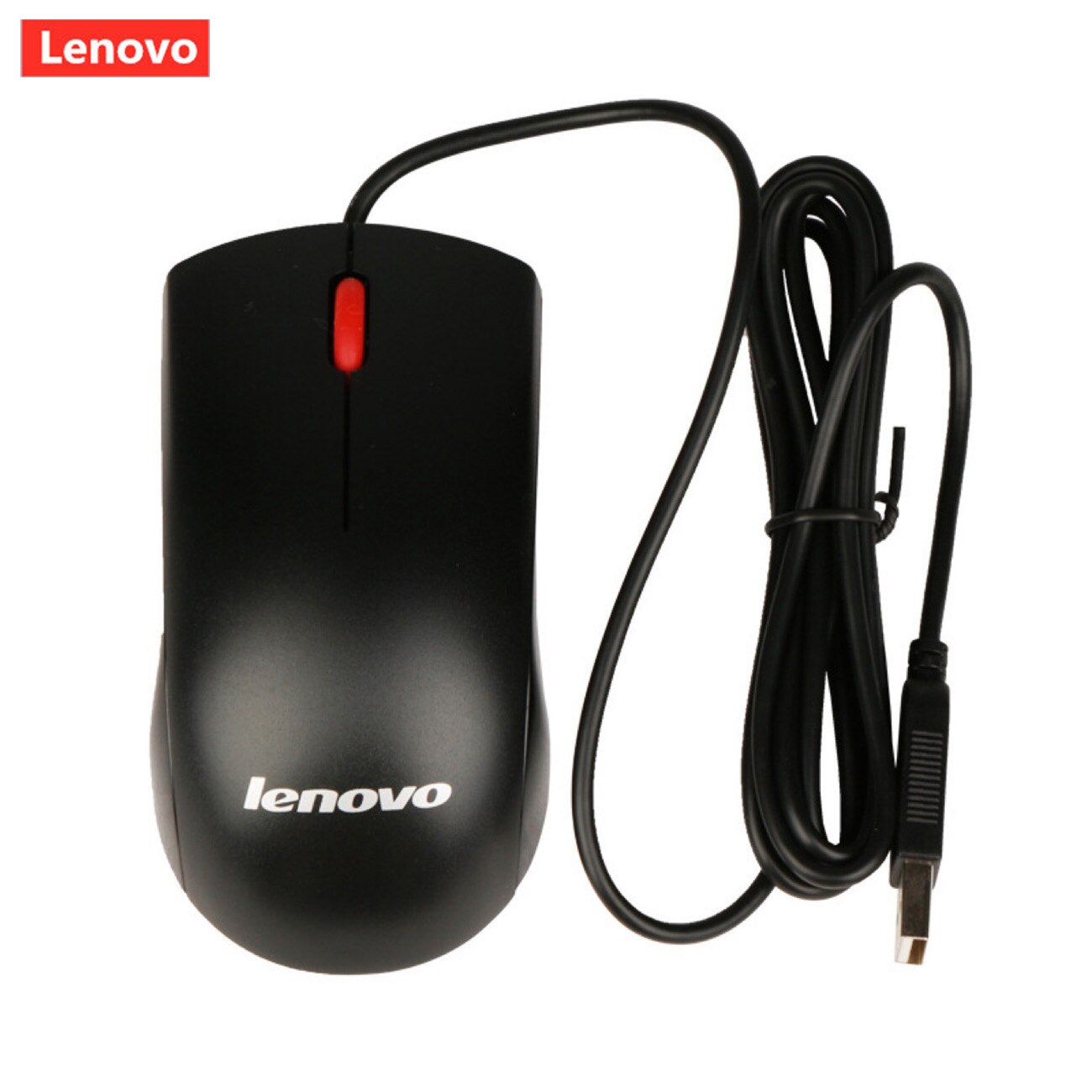 Lenovo M120 USB Wired Mouse 1000 DPI Mouse Gaming Office 3 Buttons Mice Computer Internet bar 1.2M Cable For PC Desktop Notebook: Default Title