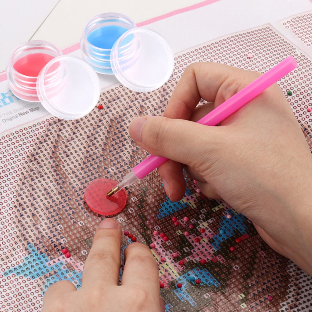 10Pcs Ronde Lijm Klei Diamant Schilderij Accessoires Kruissteek Boren Modder