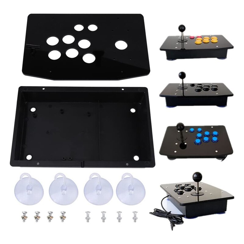 Acrylic Panel and Cover DIY Kit Kit Replacement for Arcade Gaming Black: Default Title