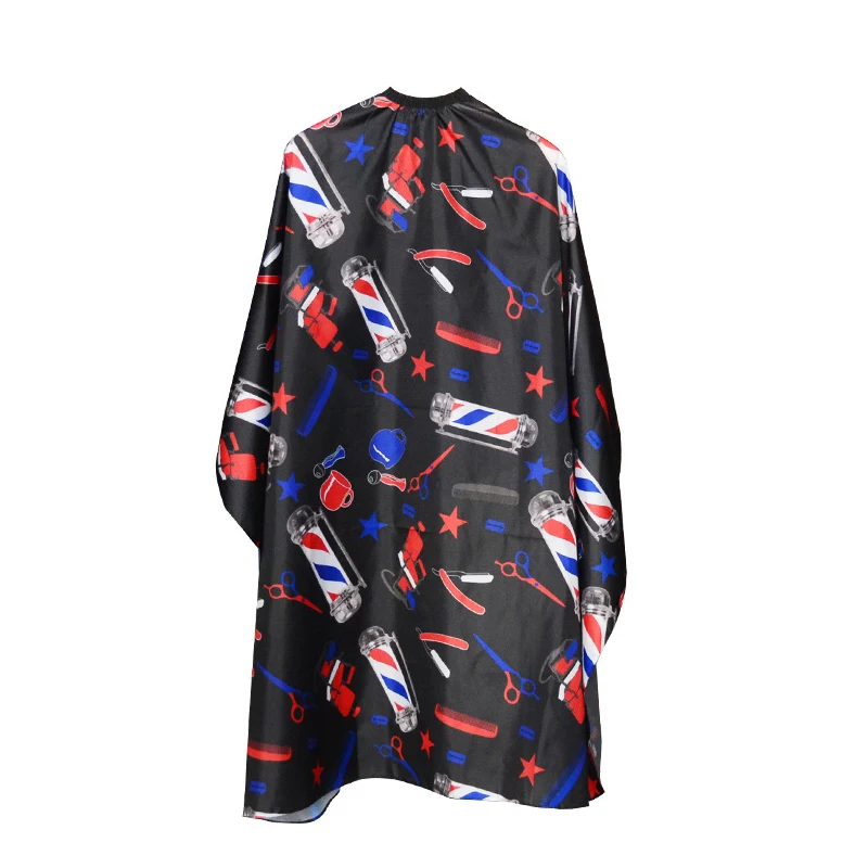 Corte de pelo peluquería peluquero tela de plumas adultos salón de casa impermeable pluma tela de peluquería delantal corte de pelo bata capa: Gris oscuro