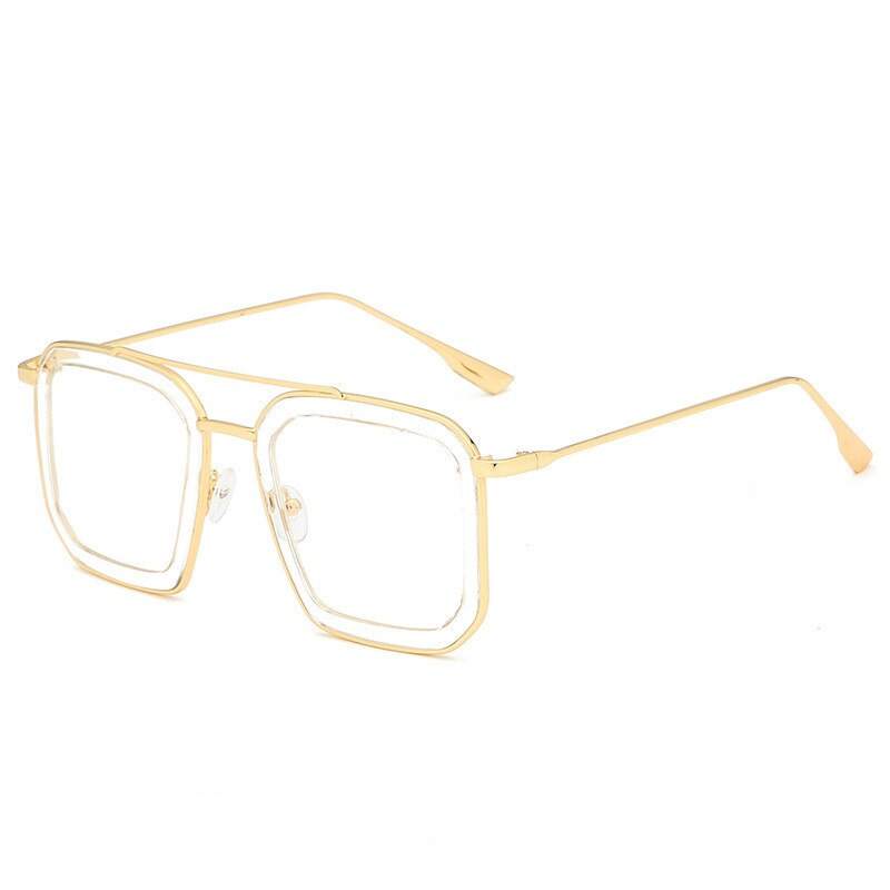 Stijl heren- en dameszonnebrillen vrouw groot montuur onregelmatige zonnebril persoonlijkheid trend straatfotografie zonnebrillen