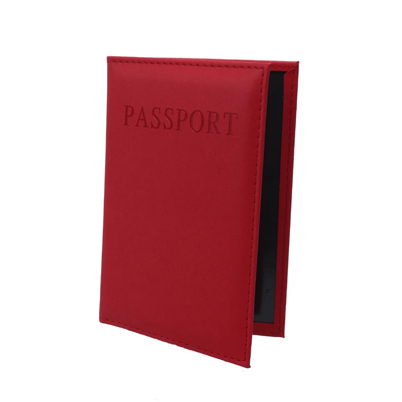 OKOKC English Alphabet Solid Passport Cover PU Passport Package Travel Tickets Passport Holder Travel Accessories